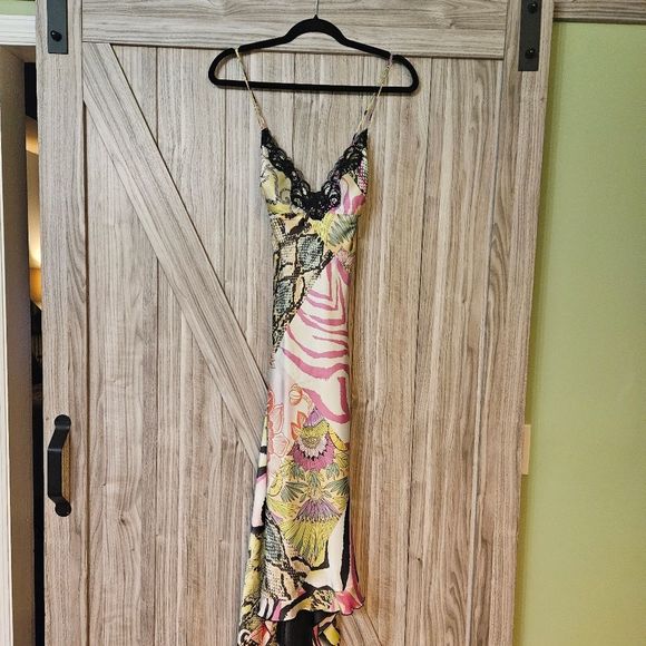 Mary L Couture Silk Zebra Print Dress - Picture 6 of 16